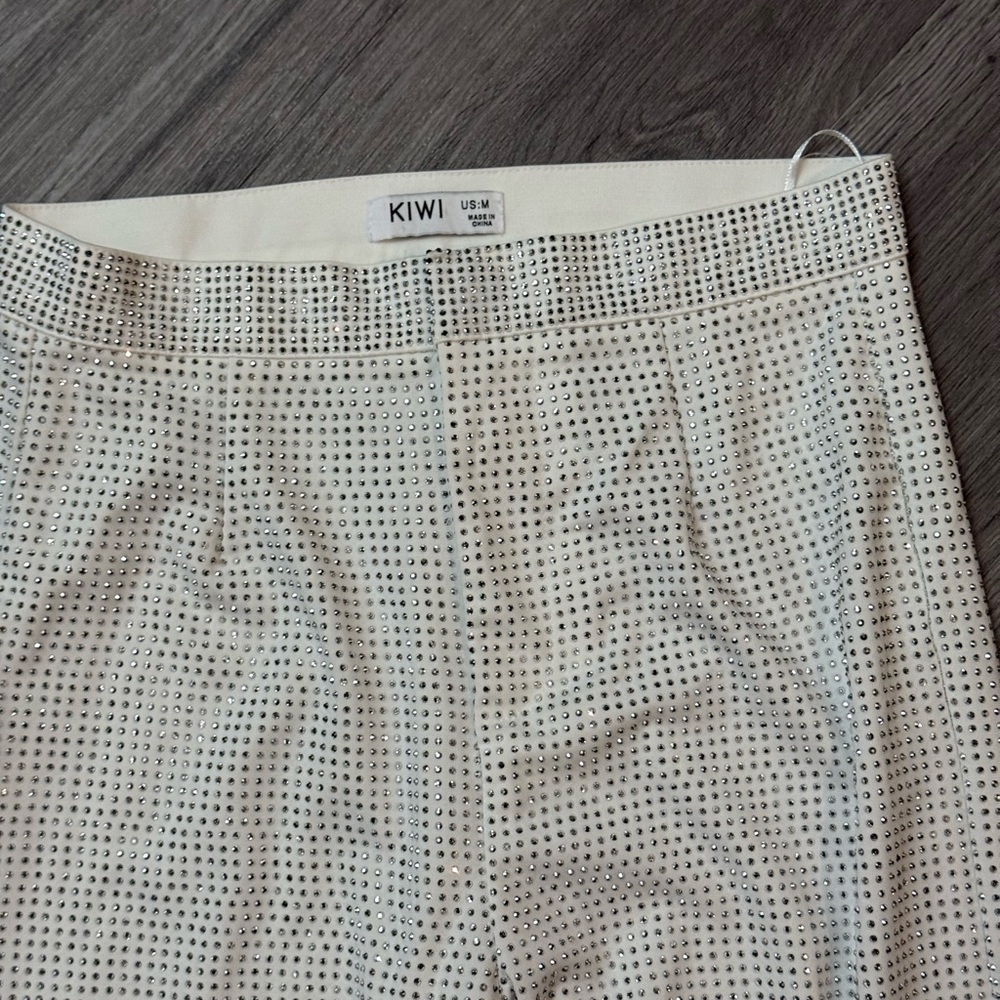 Kiwi Cream Textured Pants - Picture 4 of 5